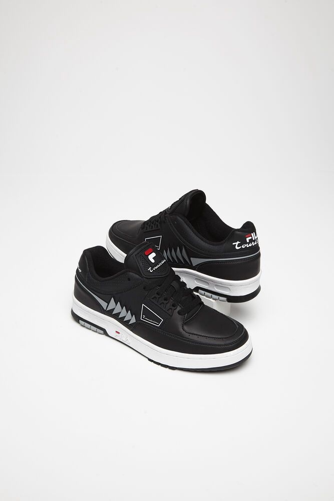 Fila Tourissimo Low Black Sneakers Mens - NZ 65917-ECPA